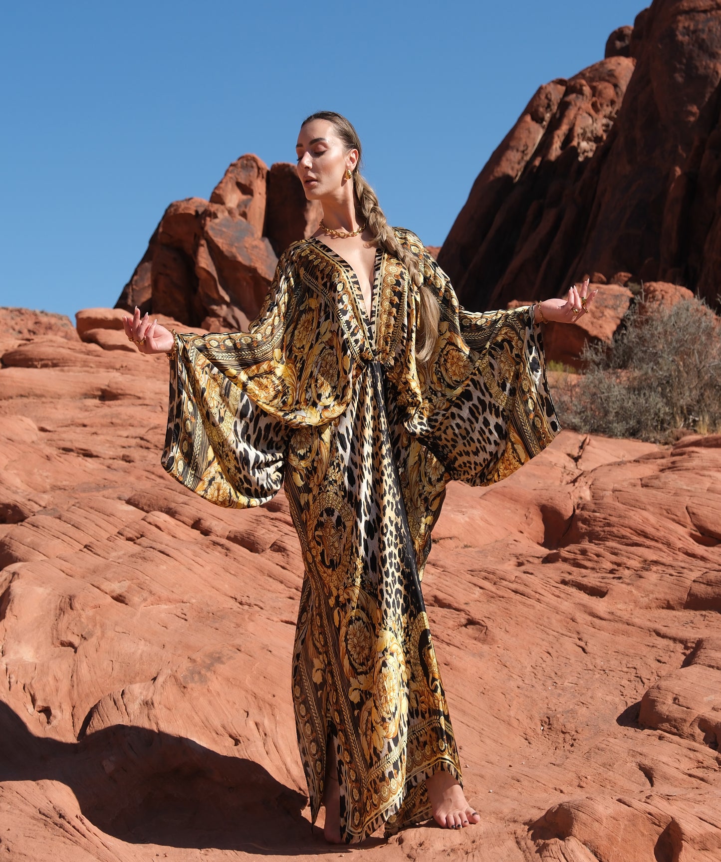 Fortuna - Bohemian Style Kaftan Dress