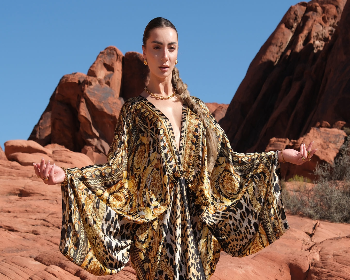 Fortuna - Bohemian Style Kaftan Dress