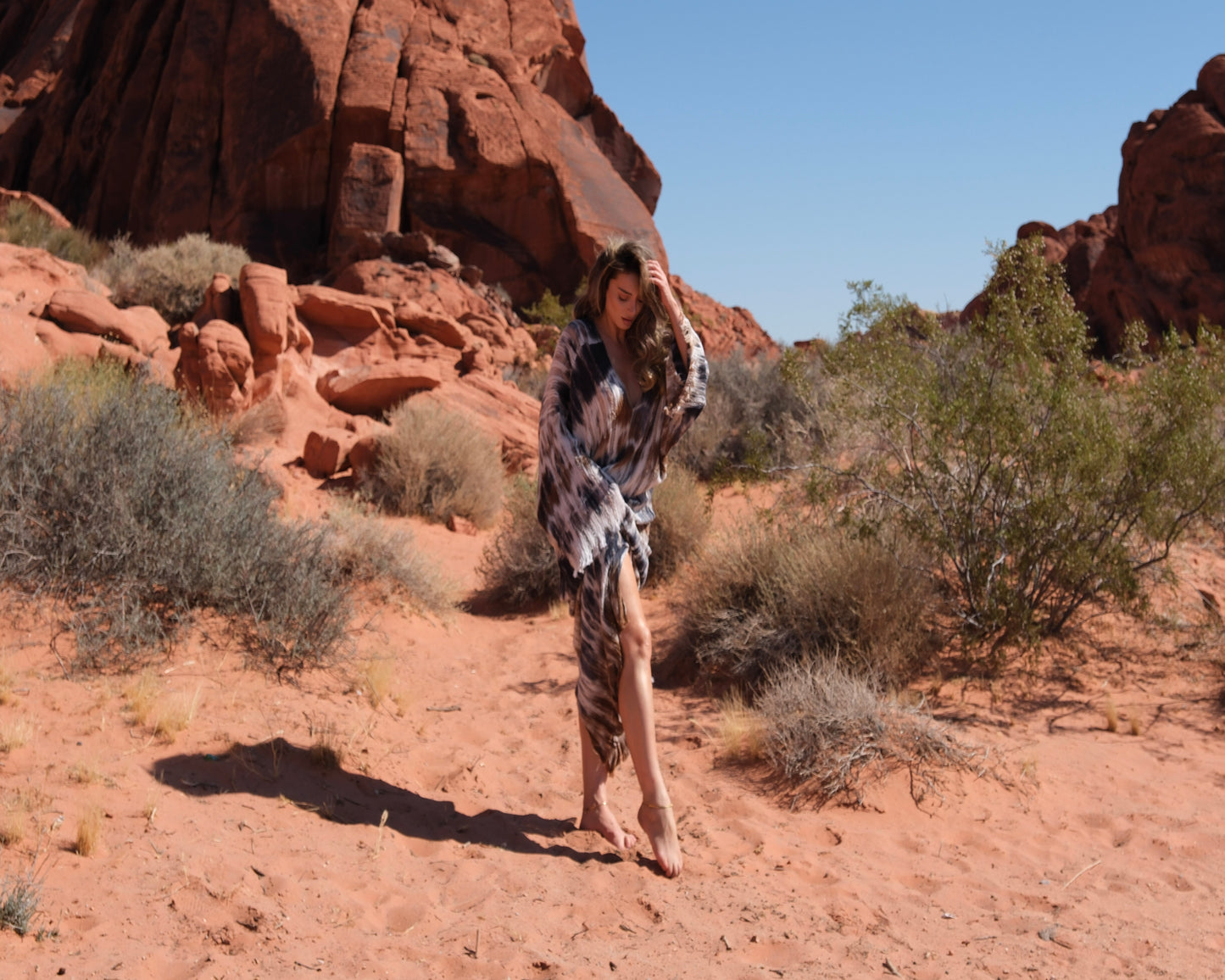 Inanna - Bohemian Style Summer knit kaftan