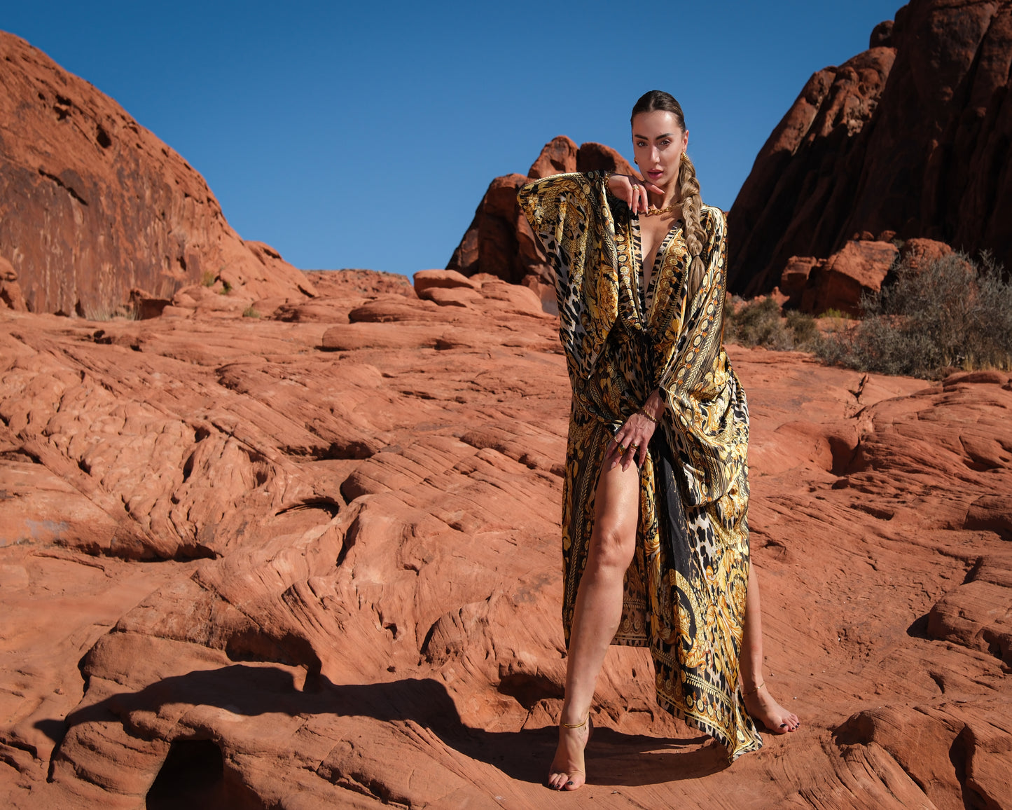 Fortuna - Bohemian Style Kaftan Dress